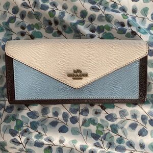 Coach White and Blue Wallet